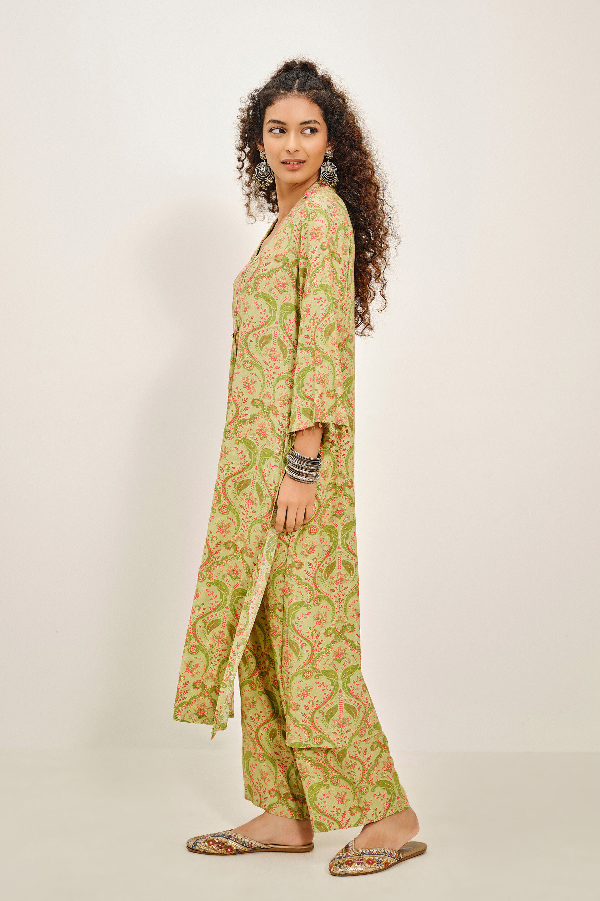 Suhaana Sage Green Kurta Set, Sage Green, image 2
